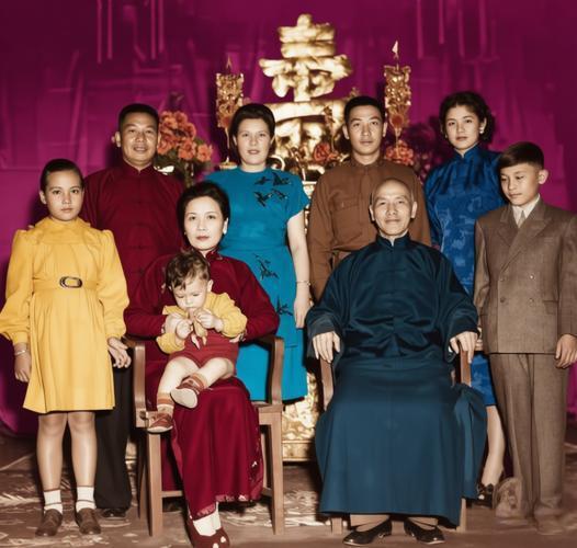 这张照片是蒋介石1946年六秩华诞（60岁生日，按虚岁算61岁）在南京寿堂庆祝时