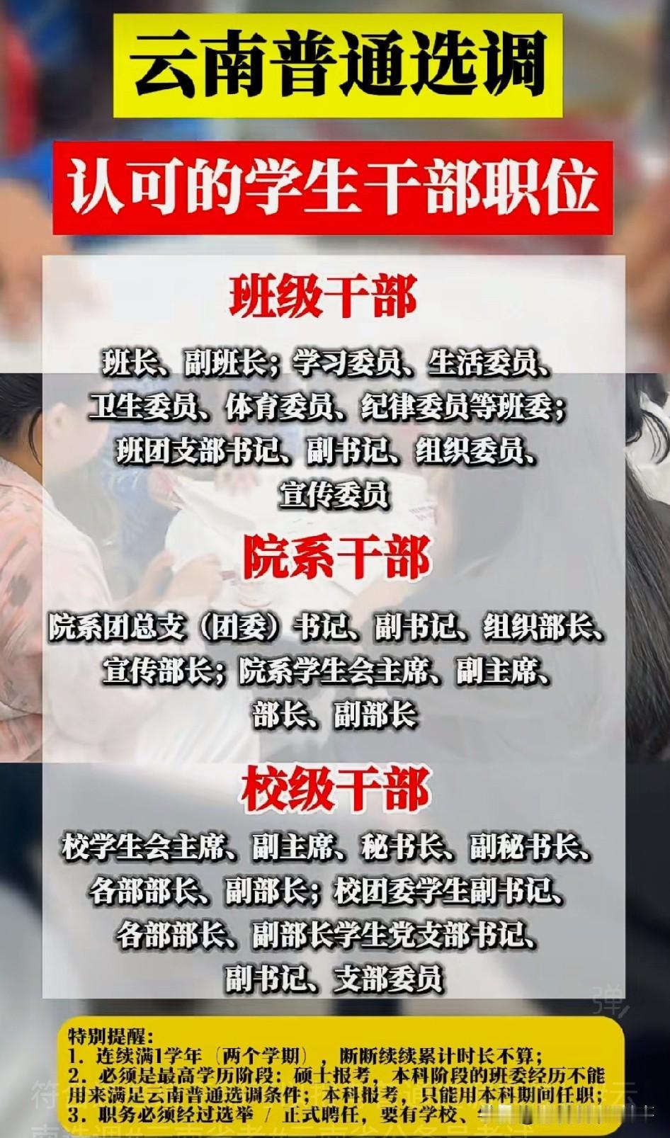 符合这些班干部可以报考普通选调岗位！最近刷到云南2026年定向选调的消息，临沧市