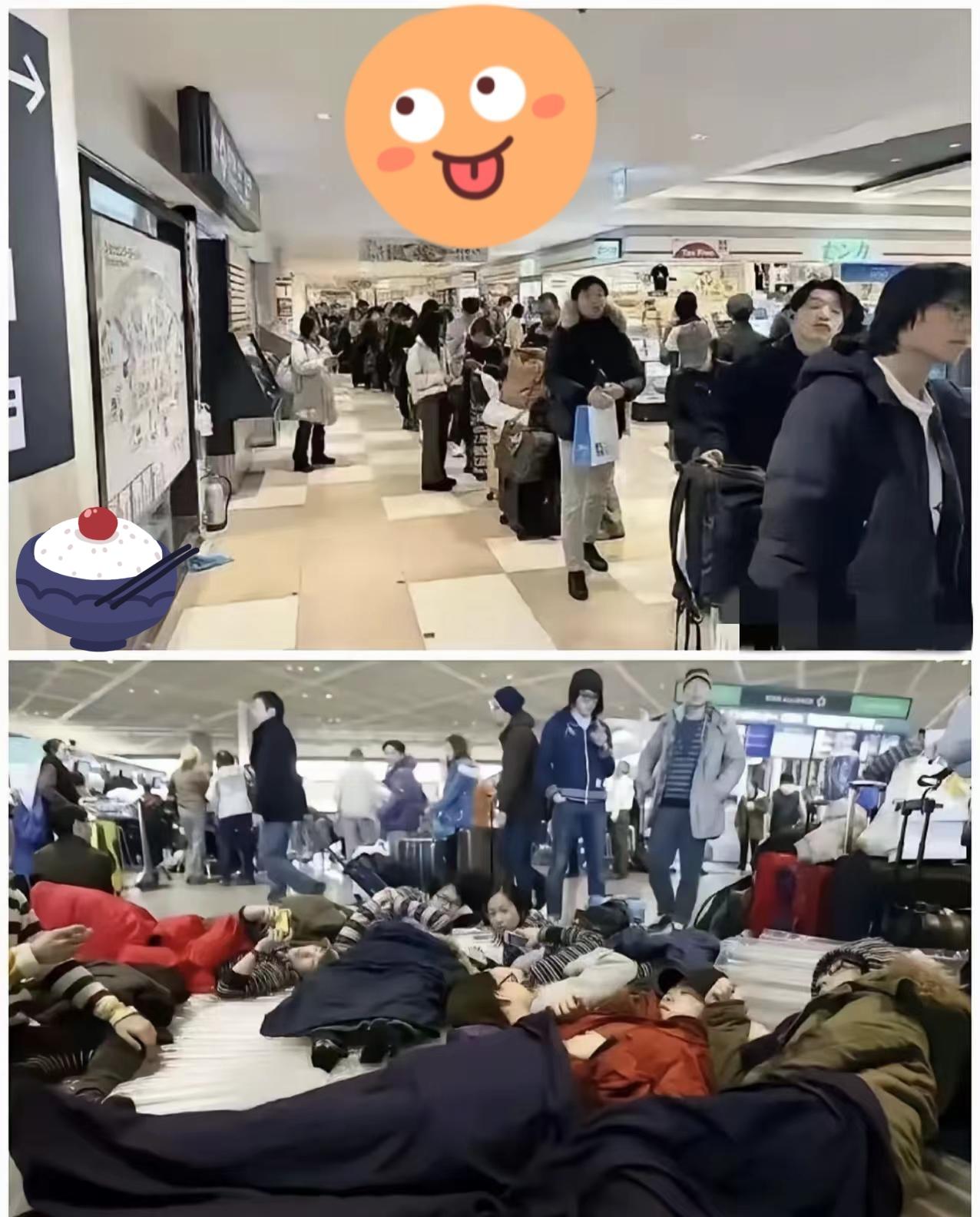 赴日游客爽“翻”了！近日，一批赴日游客被困日本机场的消息引发网友热议。游