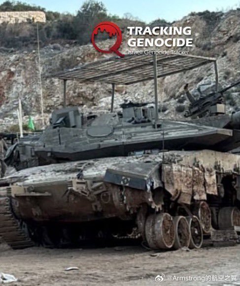 烽火问鼎计划以色列梅卡瓦4在真主党的FPV无人机攻击中受损，受损部位和真主党的