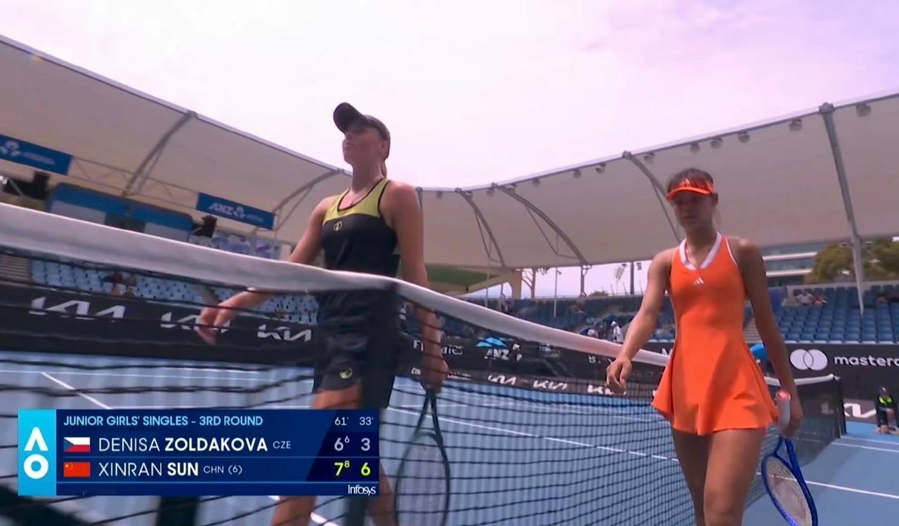 一点小小的惊喜！孙心然、邵羽杉同时打进2026澳网青少年女单八强。2018年王