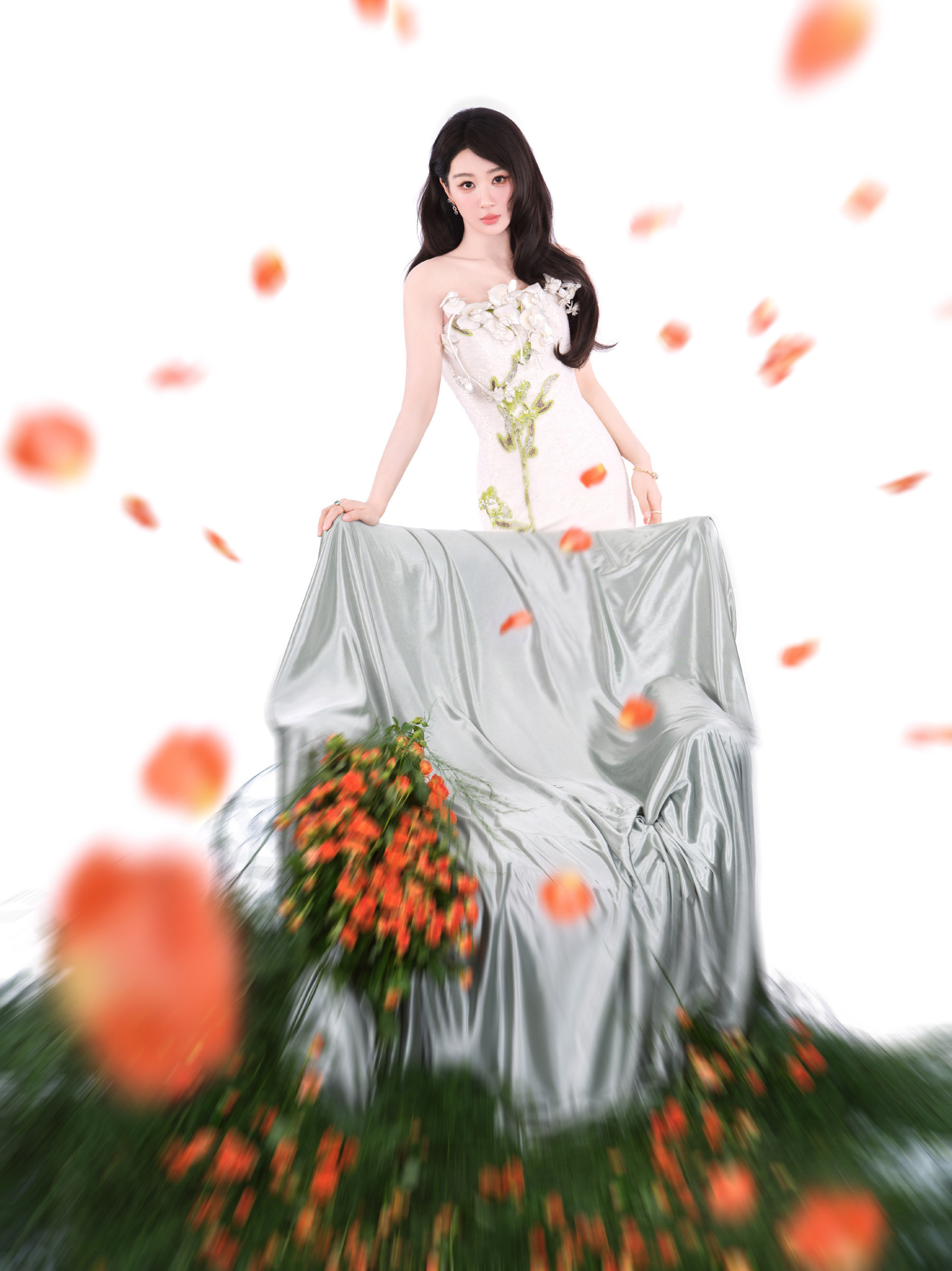 杨紫玉兰花开君再来💜杨紫董竹君我的生活就像一杯白开水，但是你的出现，像在里