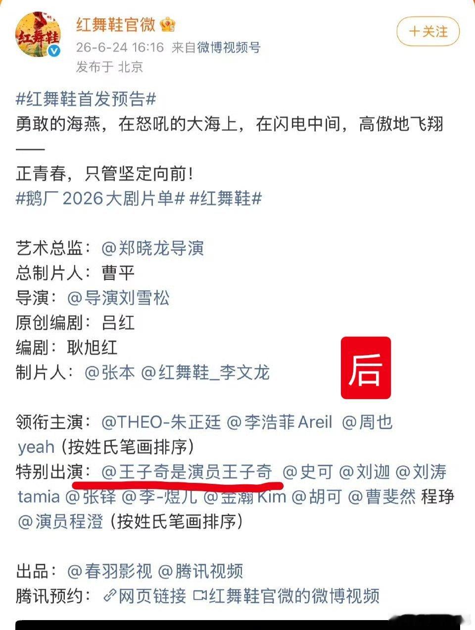 看了半天，还是红舞鞋的乐子最好笑，男主被回车到第二排特别出演了