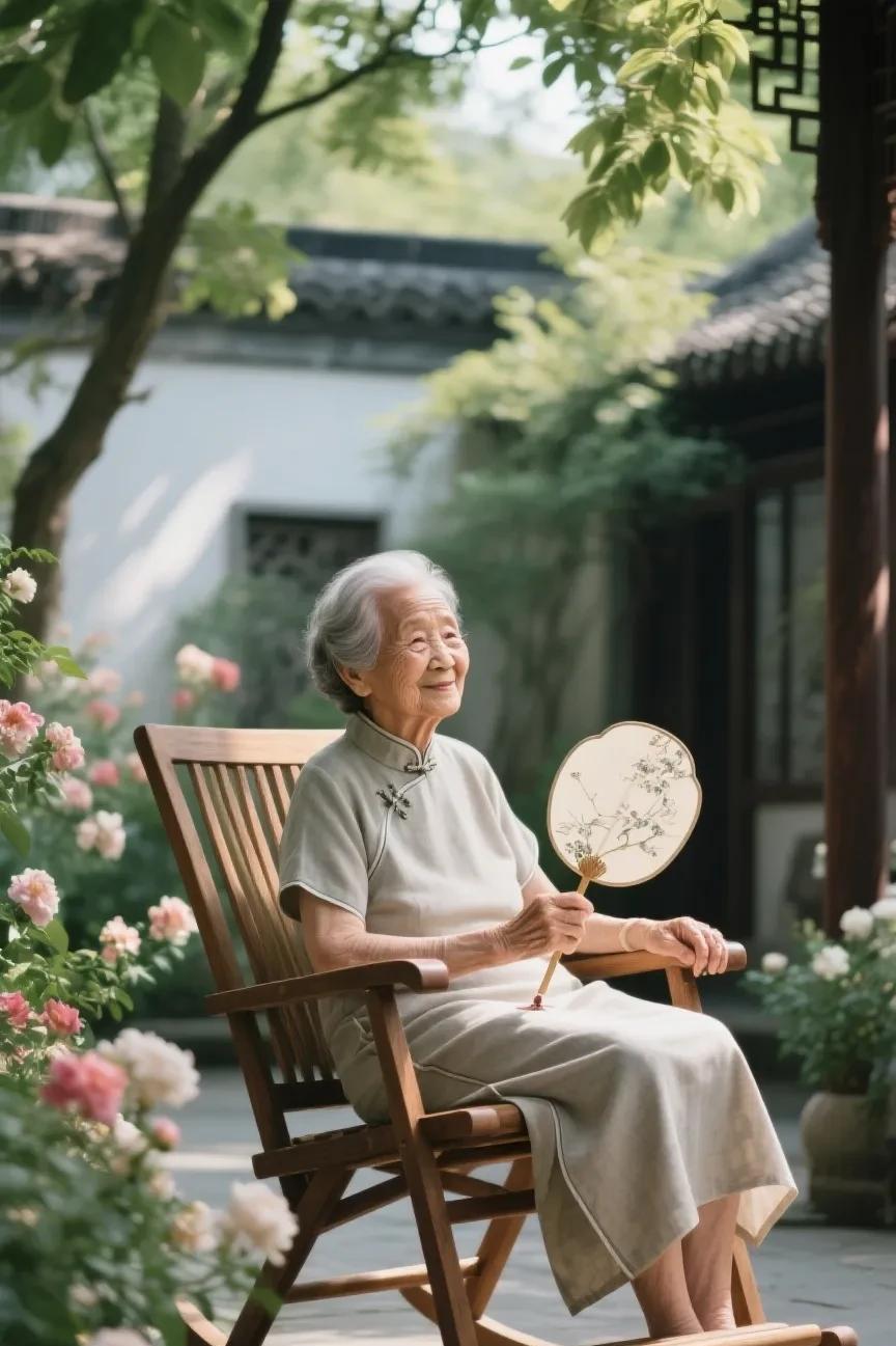 我外婆今年快九十岁了但是耳不聋眼睛也不老花，她一直都是独居生活自己照顾自己，不跟