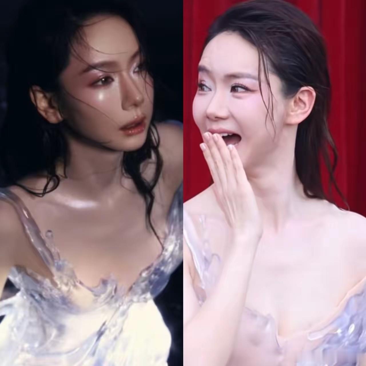 说实话看到戚薇采访时的视频我是真的有点心碎了，谁能想到明星的原图和精修图会相差那