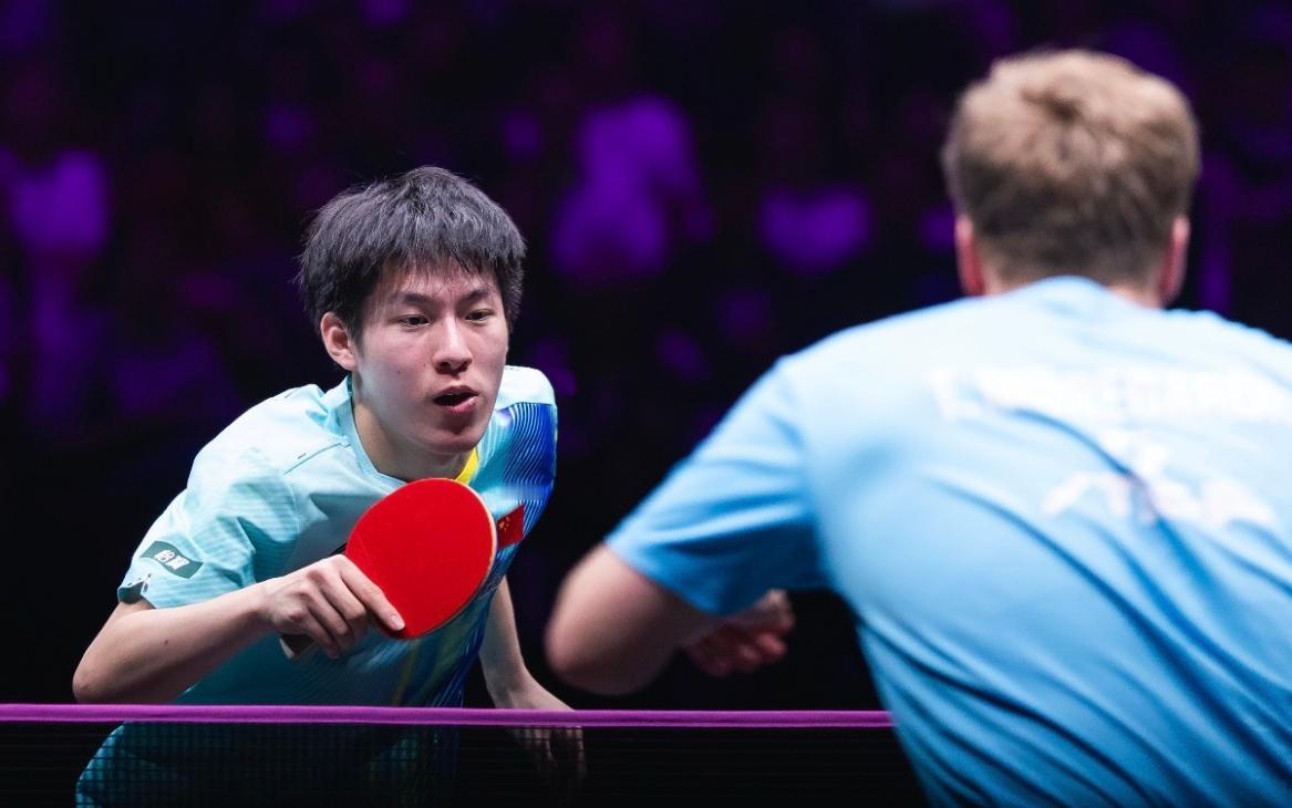 好小子，温瑞博3-1莫雷加德，国乒后继有人了。刚刚，温瑞博在重庆冠军赛的第二轮