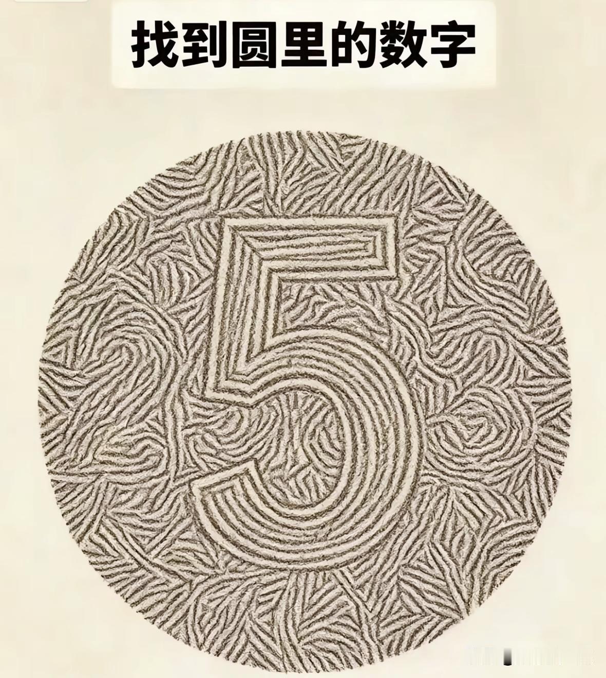 密密麻麻线条暗藏数字，多数人只看见数字5，眼力高手能看出完整答案吗眼力挑战小