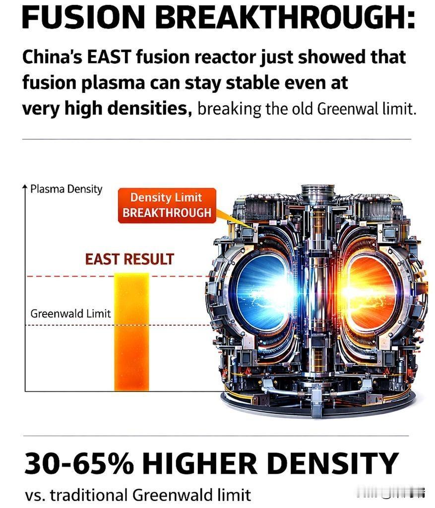 中国科学技术大学EAST（东方超环）聚变反应堆的研究人员在核聚变领域取得了重大突