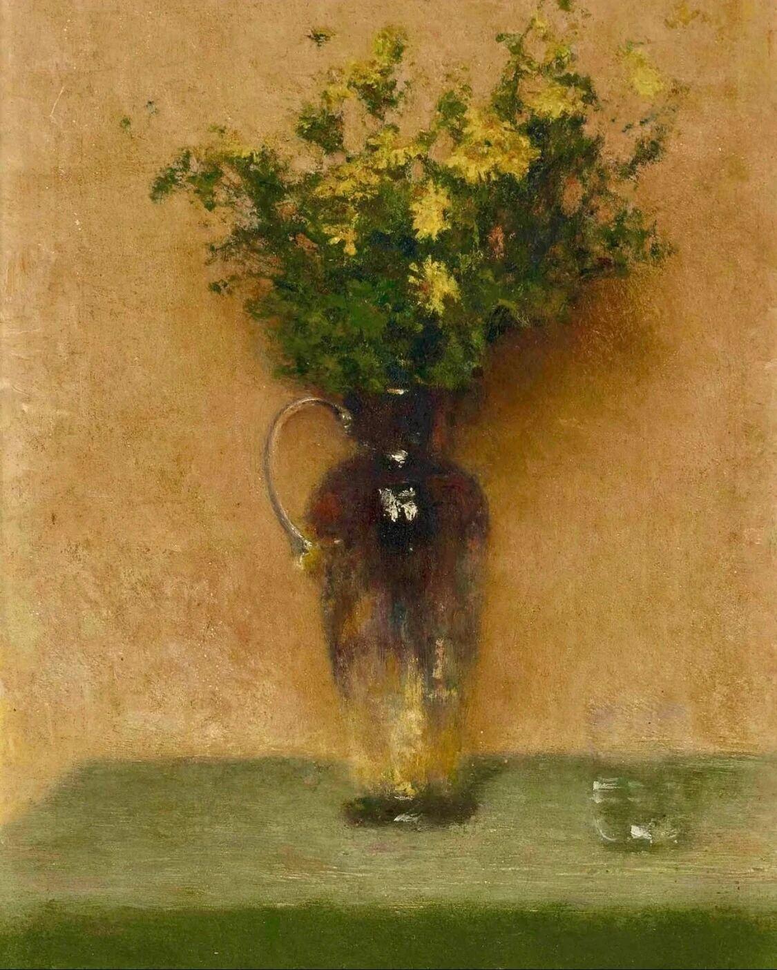 波希托诺夫在他生命最后一年画下的《Reines-Marguerites》，画面只