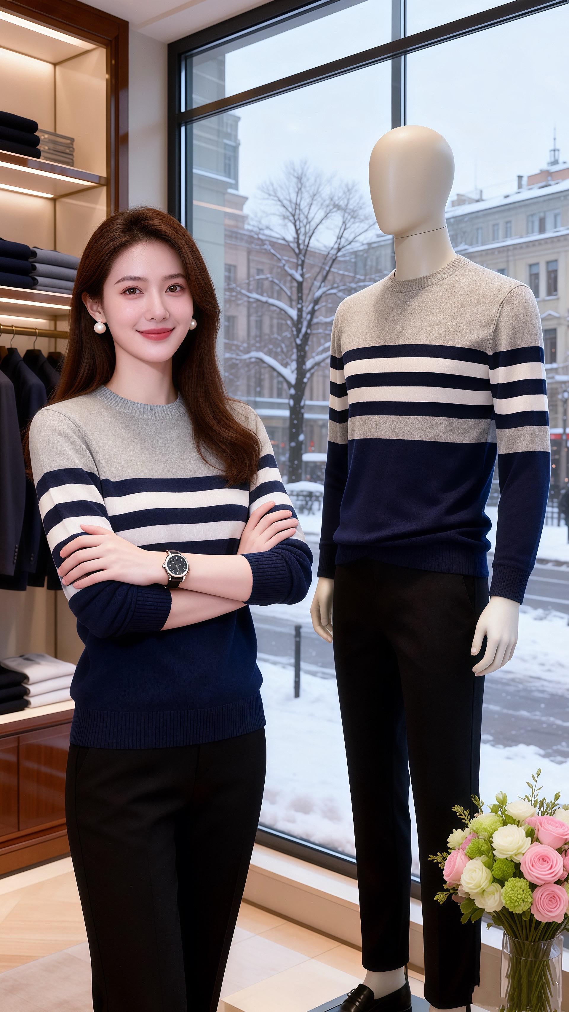 雪日织纹  北城的雪落满橱窗，皓明推开咖啡店的门，一眼就看见许妍倚在窗...