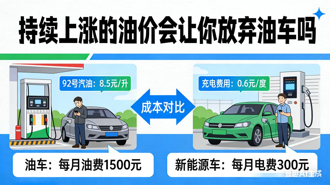 日常通勤、里程高：油价持续上涨后，电车一年能省下大几千甚至上万元油费。如果你有家