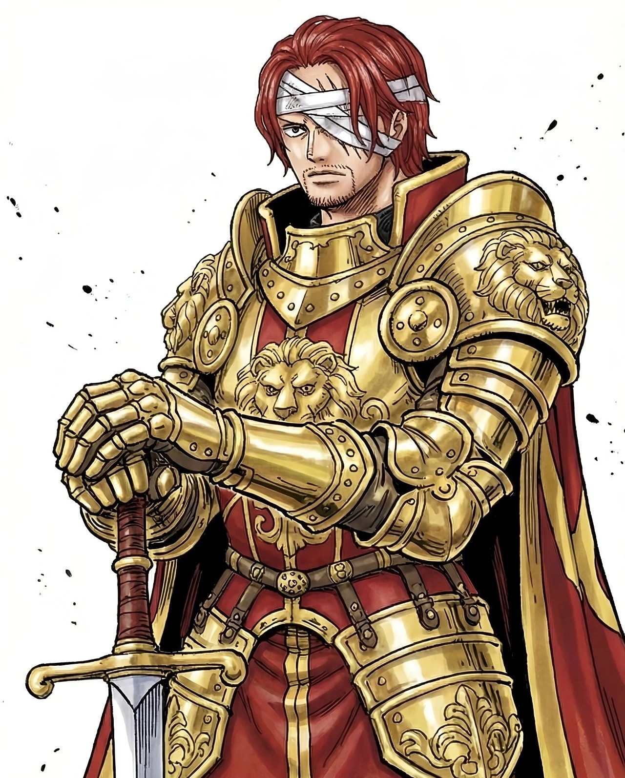 本周海贼王详细情报！香克斯天龙人职称和名字：神之从刃费加兰德家·香克斯圣(不属