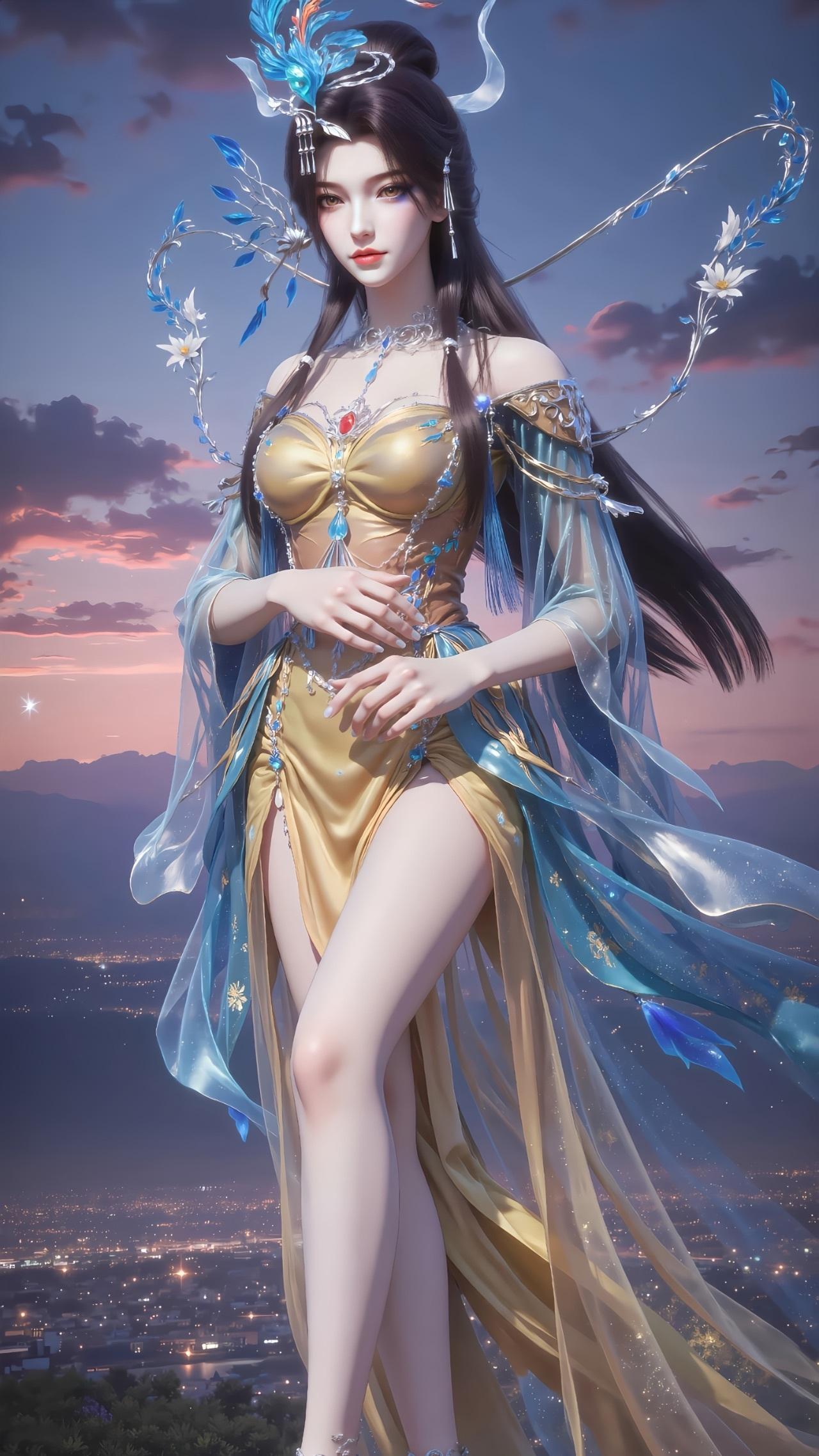 云望舒【精致美图】装束美丽，身材一流！