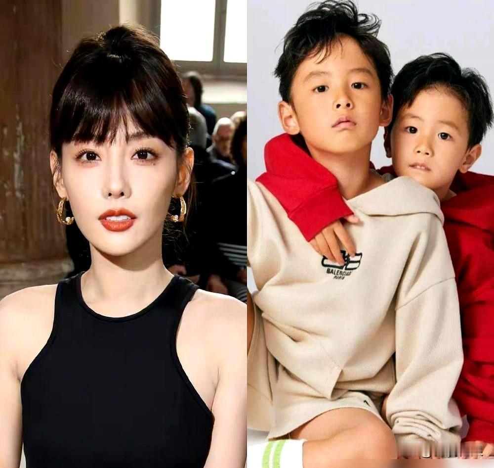 前脚那边曝出买超婚讯，后脚张嘉倪在迪士尼跨年，左右手各牵一个小男孩。照片里，兄