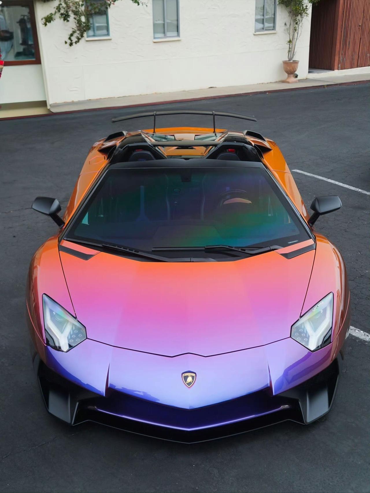 RanchoSantaFe汽车与咖啡，兰博基尼AventadorSV敞篷版