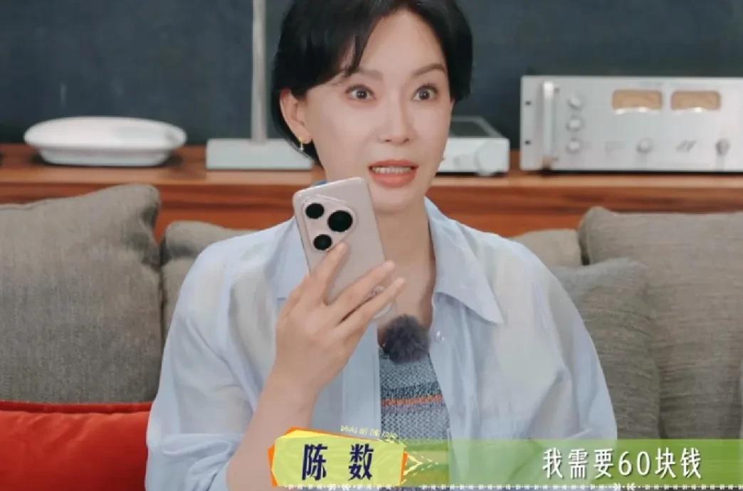 节目给100经费让花少团6个人分，陈数第一个要钱，她直接拿了60块钱走，那英和龚