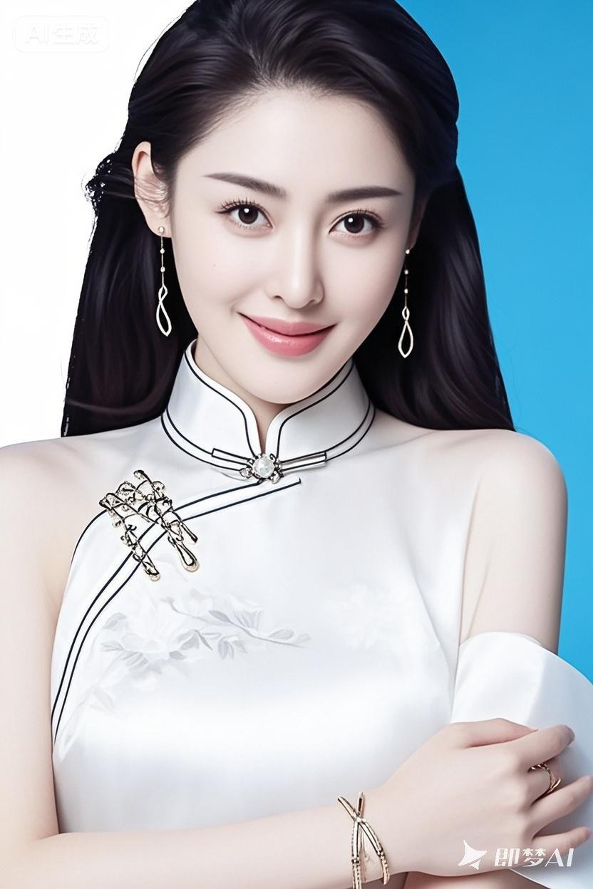 优雅旗袍，东方美人，气质优雅，韵味十足。