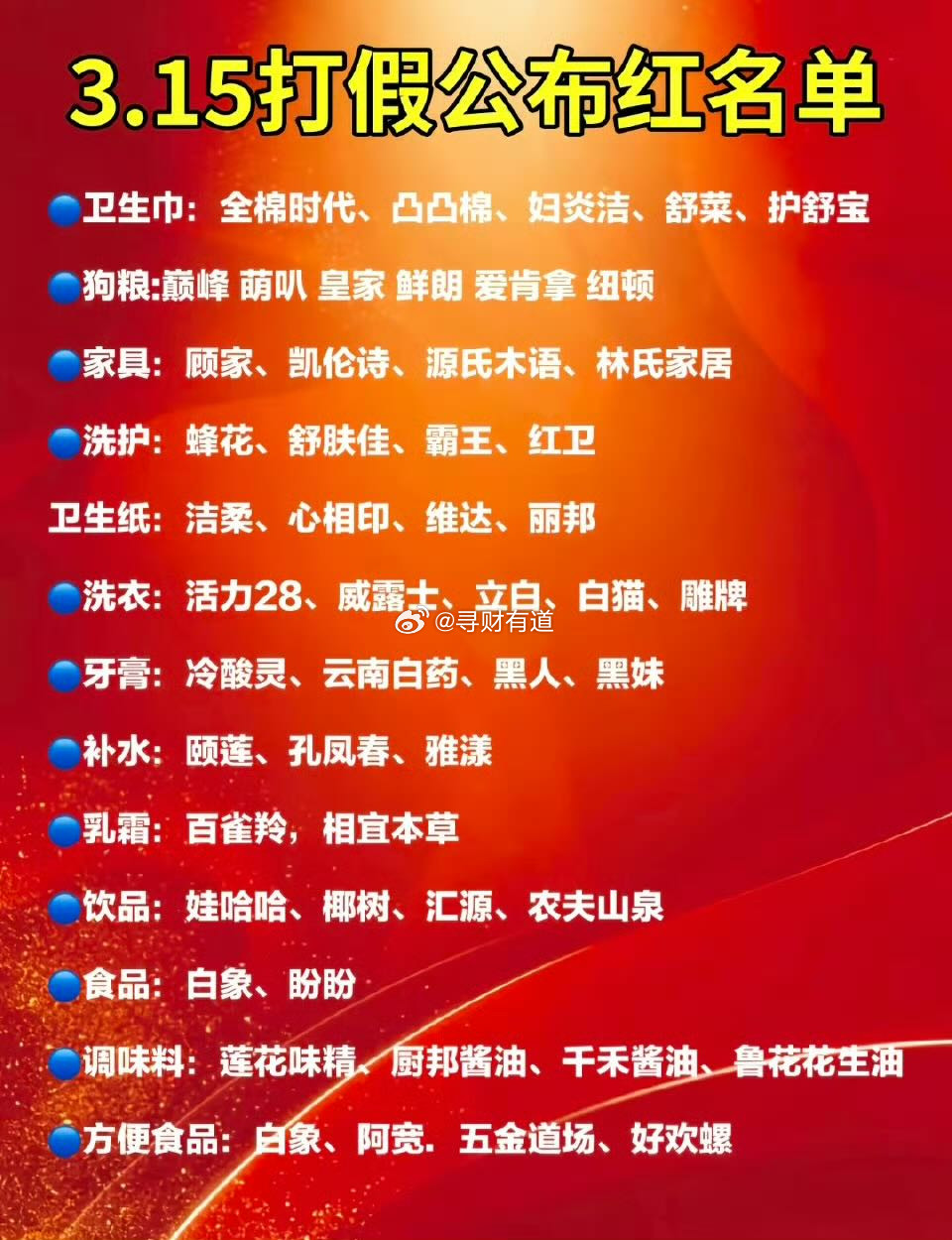不知道今年的315会有什么瓜~315