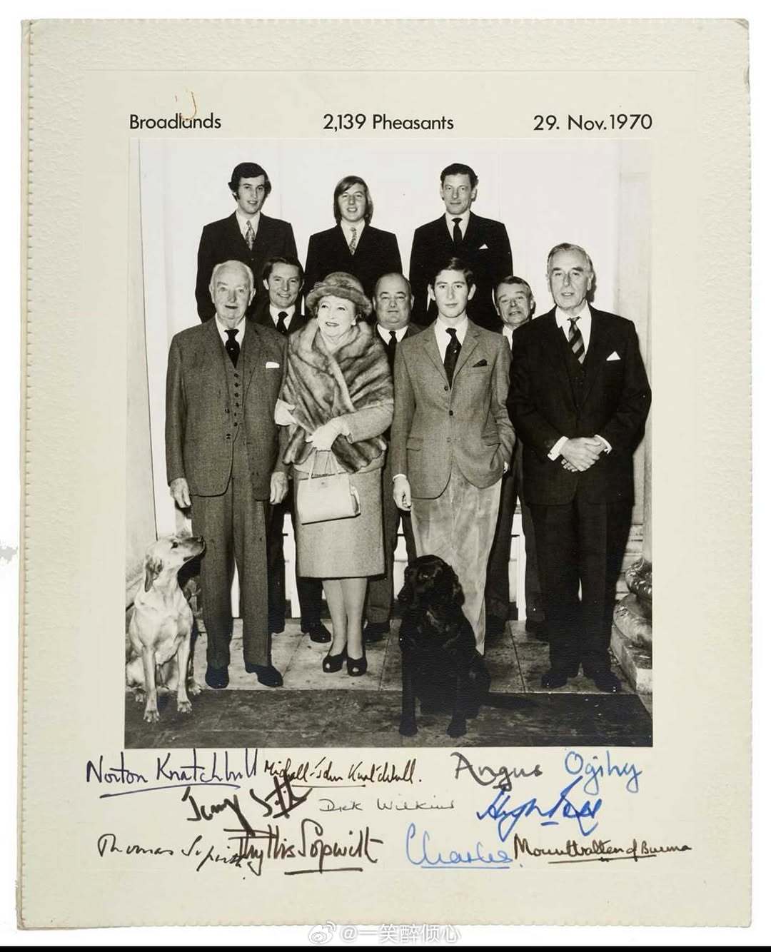 英国王室1970年11月29日，威尔士亲王查尔斯王储与他的舅公缅甸蒙巴顿第一