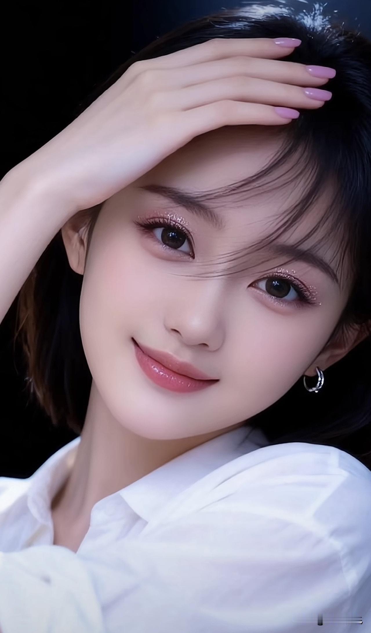 温柔甜美的少女，粉嫩的妆容，微笑动人！💖✨温柔甜美少女清透元气少女妆温柔粉