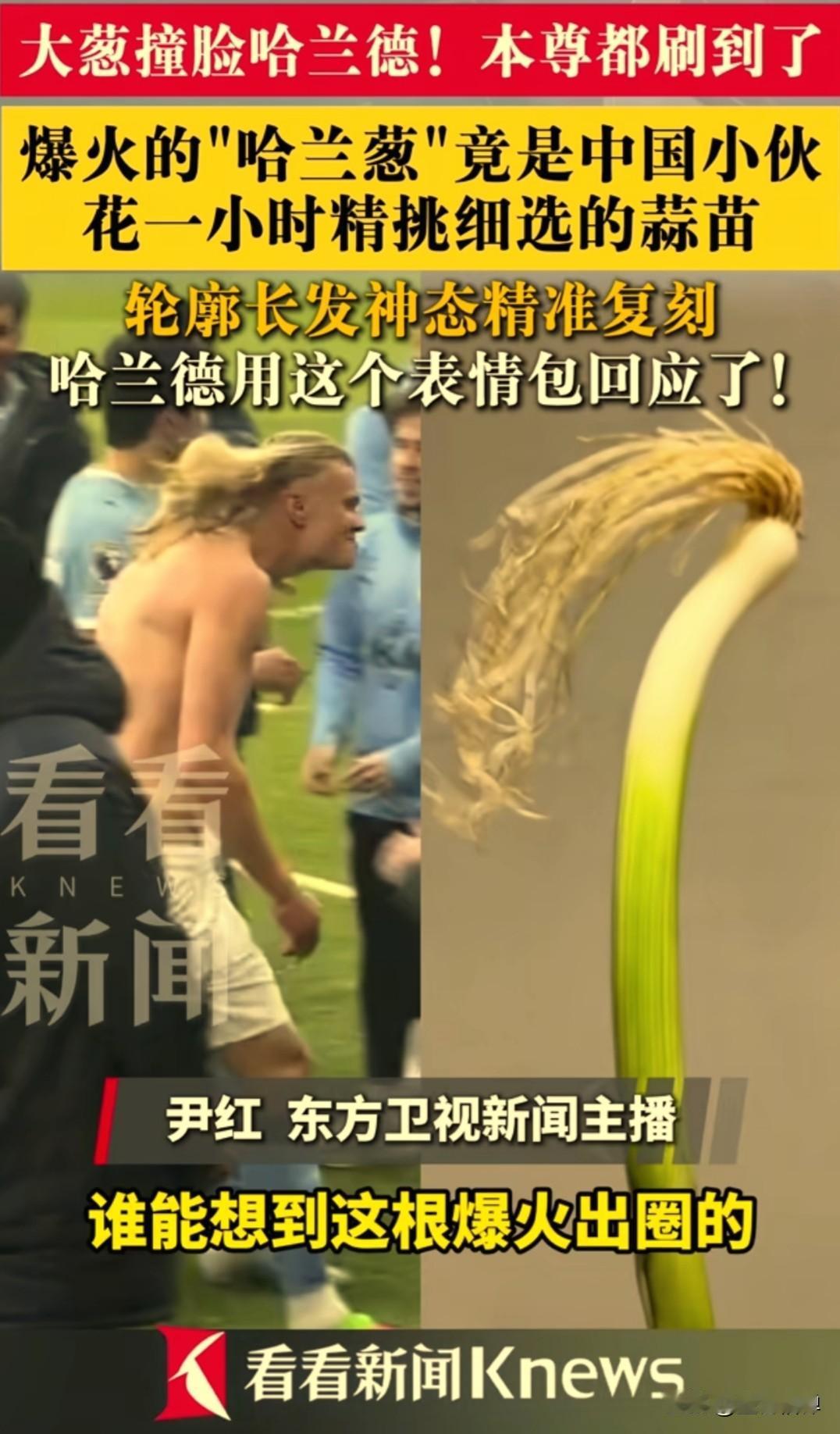 好消息是长得像球星，坏消息是长得像哈兰德。最近全网掀起撞脸哈兰德热潮，有个
