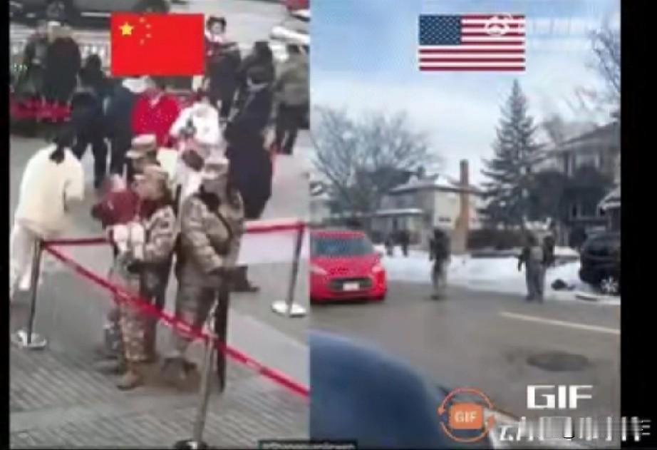 改写版本今日的中美对比内容，依旧由美国人发布。近来越来越多美国人看清