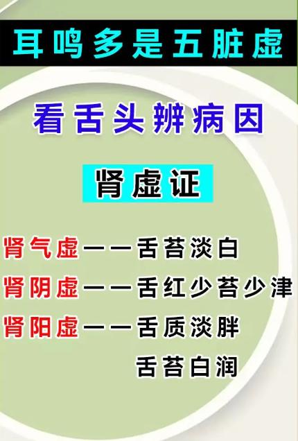 耳鸣多与脏腑虚损有关，看舌象就能分辨