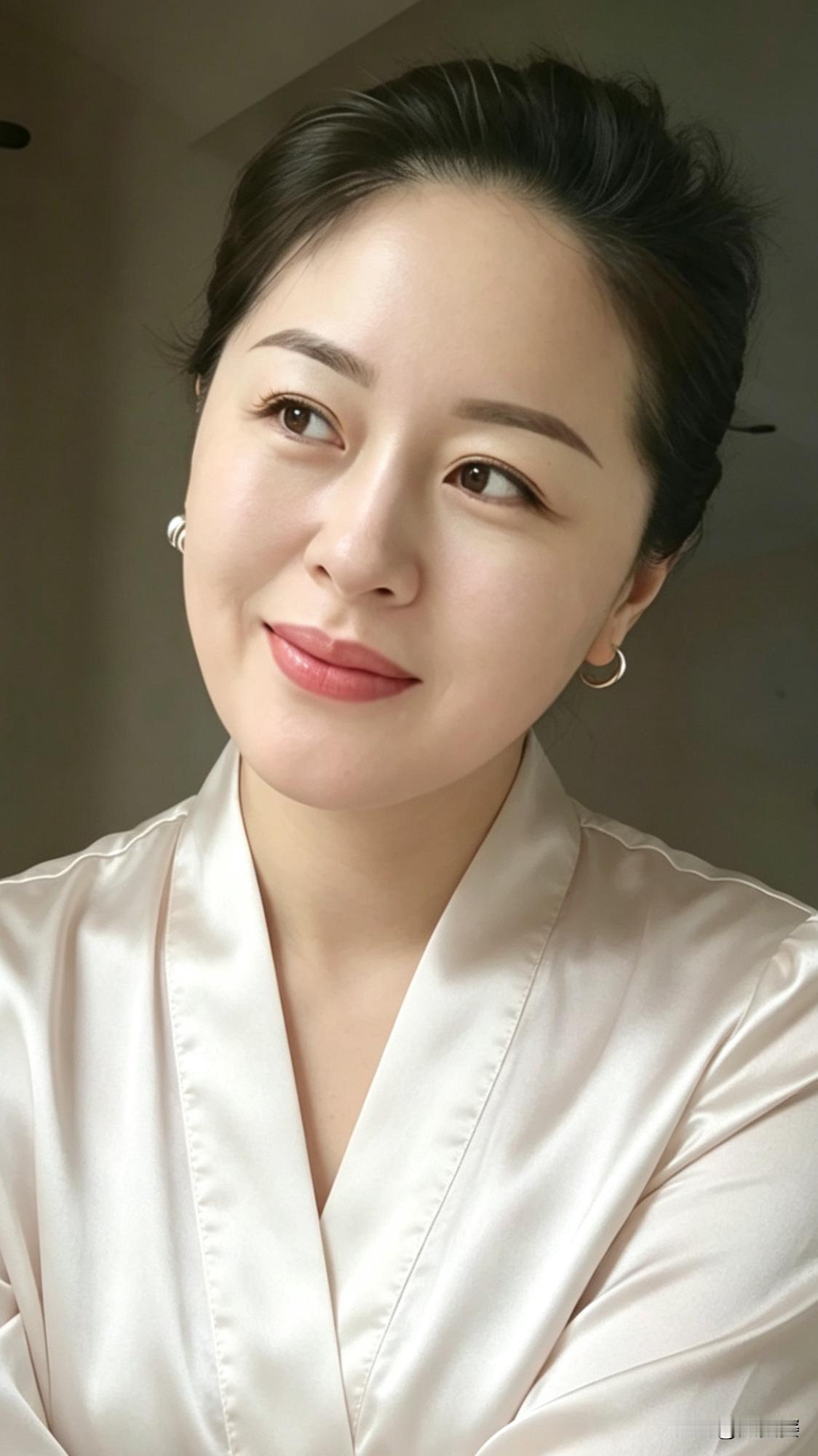 五十岁的阿姨，优雅是自带的，温柔是日子养出来的～