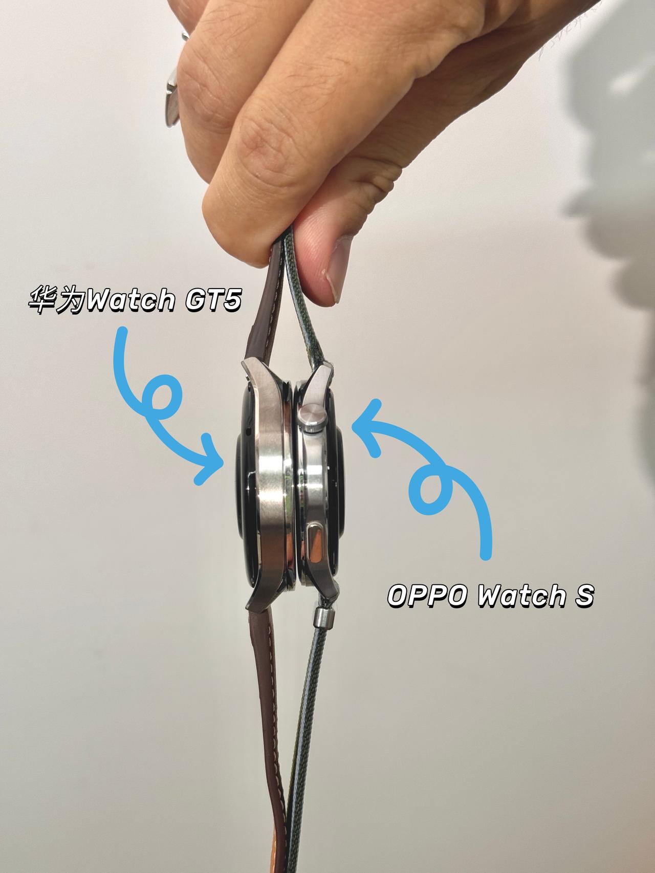 没有对比就没有伤害⚠️现在的手表也太薄了刚刚拿到了⌚️OPPOWatch