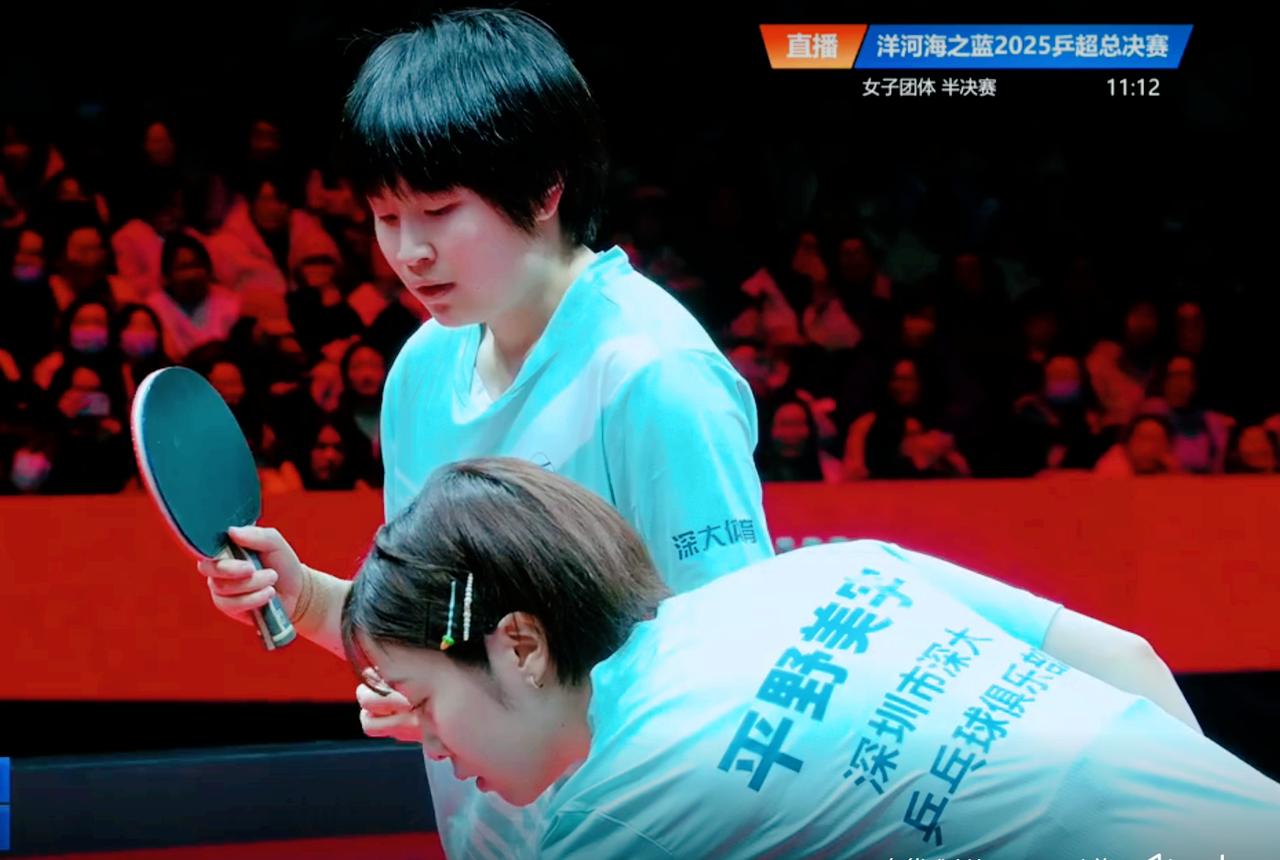 我去！乒超总决赛这是用了美颜吗？把平野美宇拍的这么漂亮。今天深大队孙颖莎缺