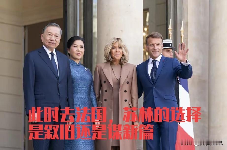 越南苏林外交总是让人琢磨不透，这个时刻去法国，会见马克龙，他是去叙旧吗？马克龙任