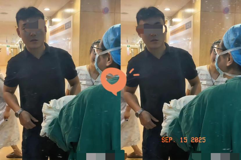 产房外的一幕，戳中了多少女人的心！护士抱着新生儿出来让宝爸猜性别，他扫了眼孩子就