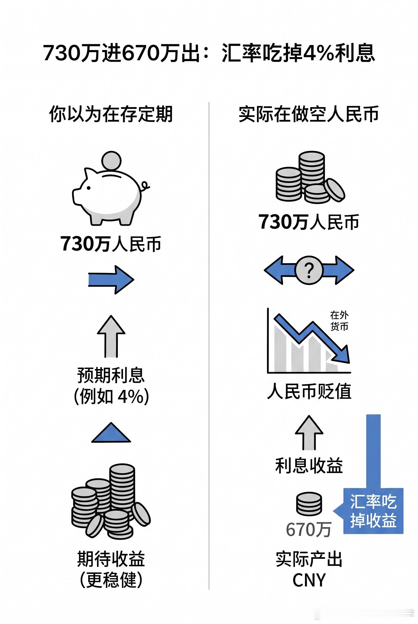 【去香港存钱的人，正被汇率反噬】前两年香港银行门口排长队的那波中产，现在集体懵了