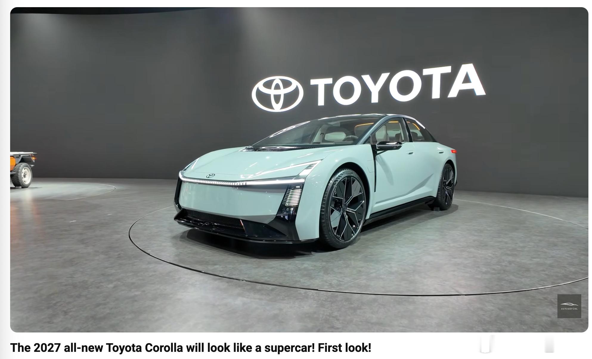 下一代丰田卡罗拉长这样？？WTF！2025东京车展​​​