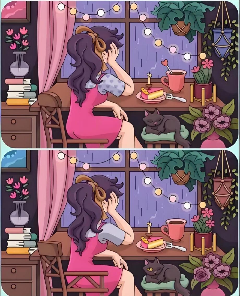 就这两幅图，我和闺蜜吵了10分钟！到底差在哪？评论区帮我找找