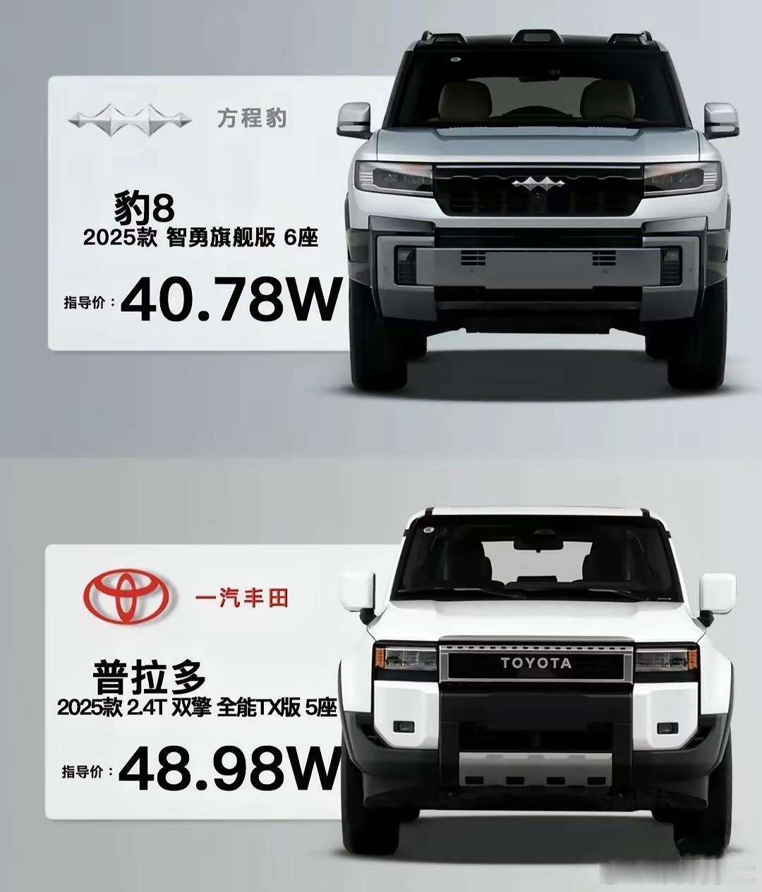 40来岁的男人，选择豹8还是普拉多？​​​