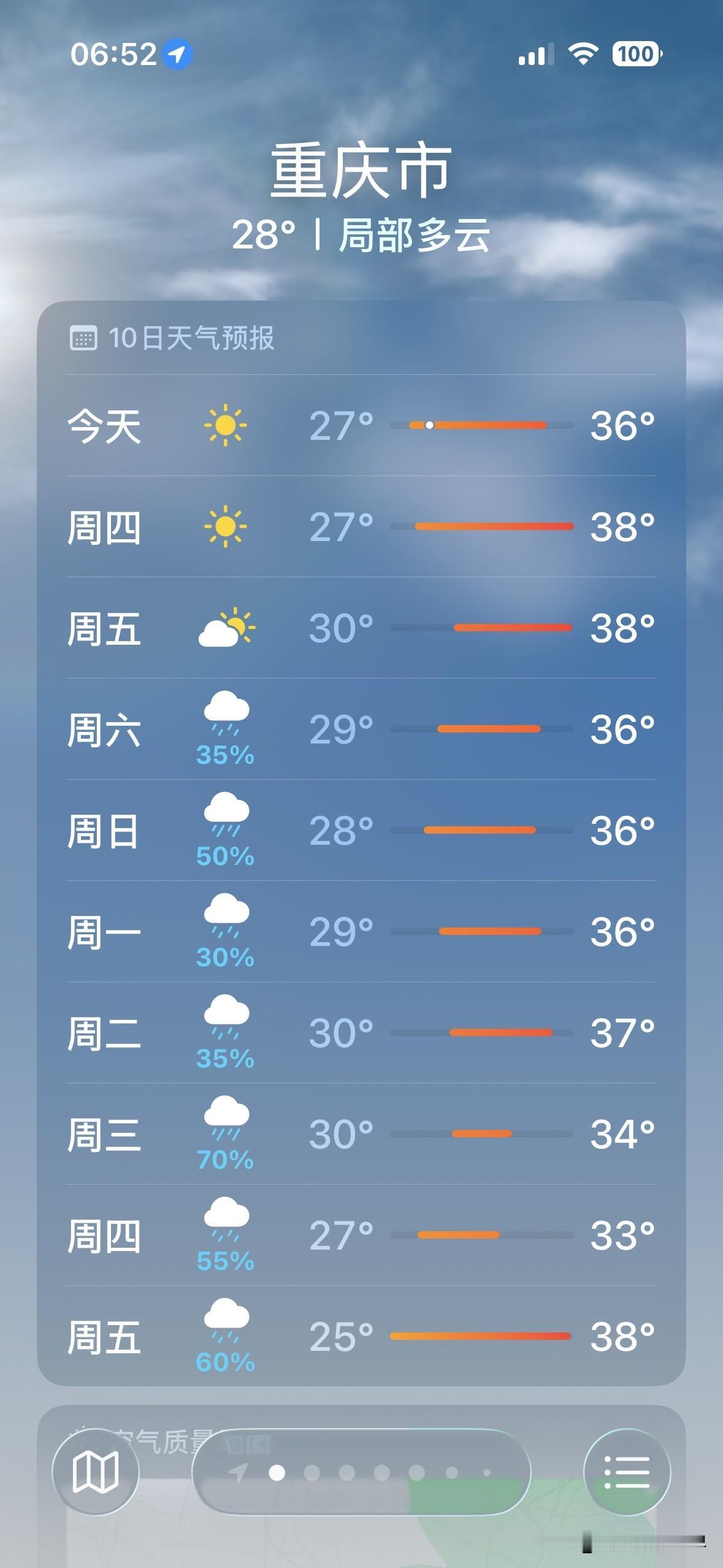 坏了！重庆，可能真的要变天啦！7月11日，星期六，重庆可能就会迎来新一轮持续降雨