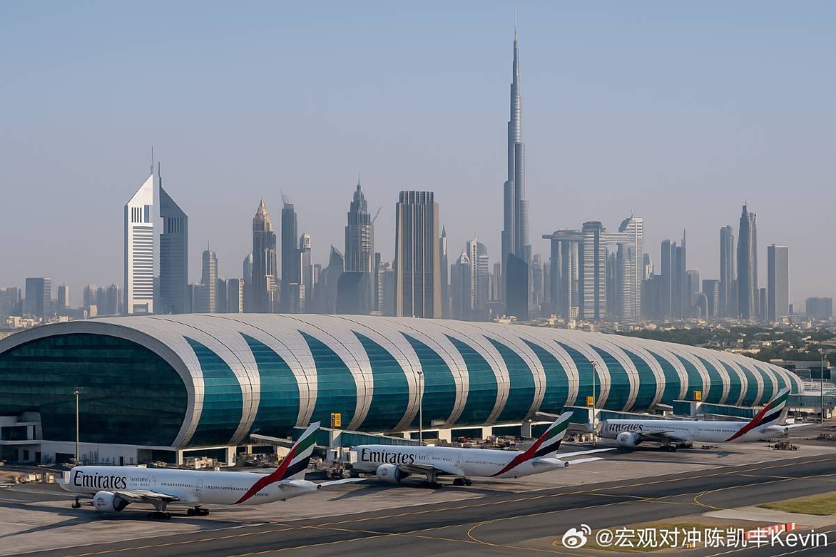 迪拜机场关闭了。这座全球最繁忙的国际机场，每天有1200个航班起飞，无限期关闭。