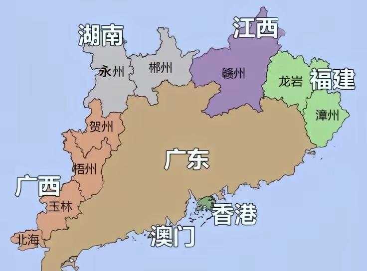 为什么广东周边相邻的地级市，基本都叫“州”，一圈下来有6个州，这是为啥？