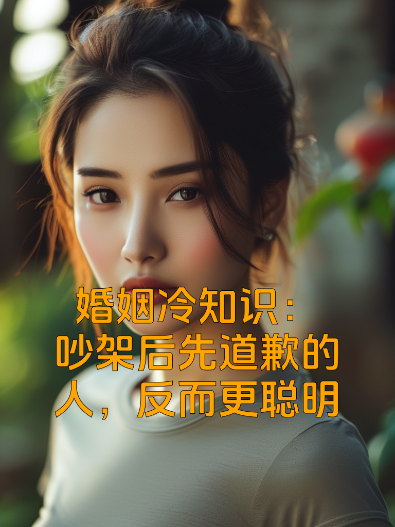 婚姻冷知识：吵架后先道歉的人，反而更聪明