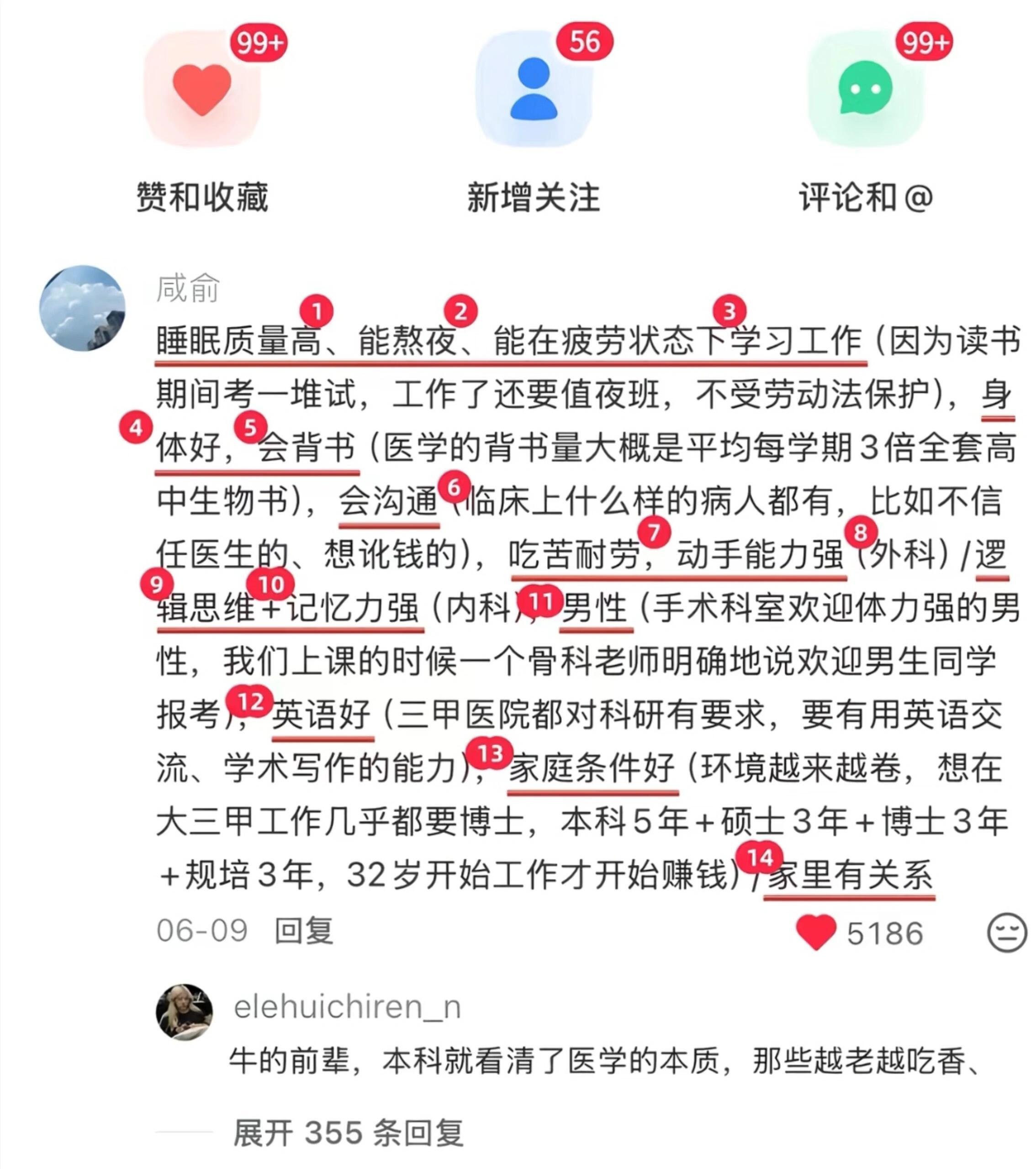 学医需要有怎么样的天赋