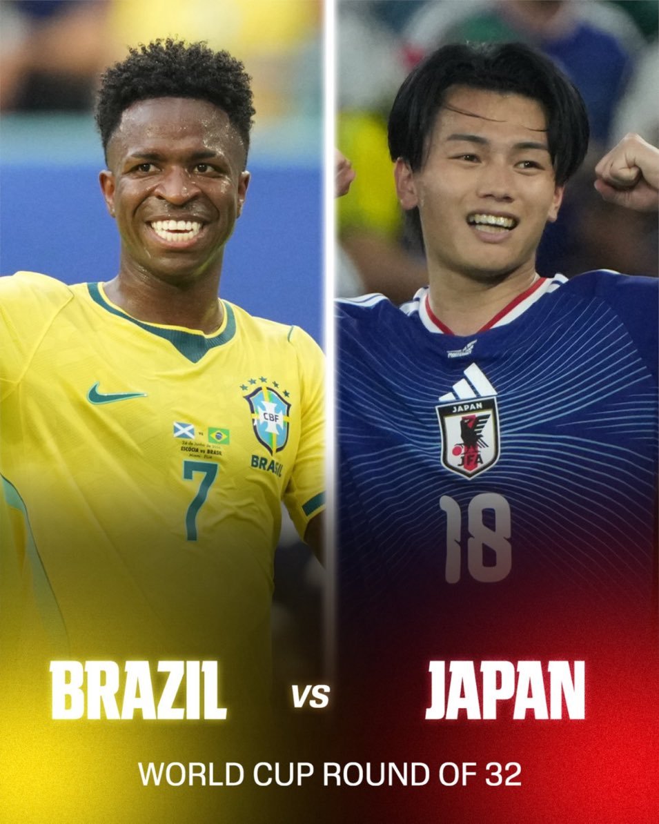 #众名宿提醒巴西不可轻视日本#世界杯32强淘汰赛，日本将对阵巴西。足坛众名宿提