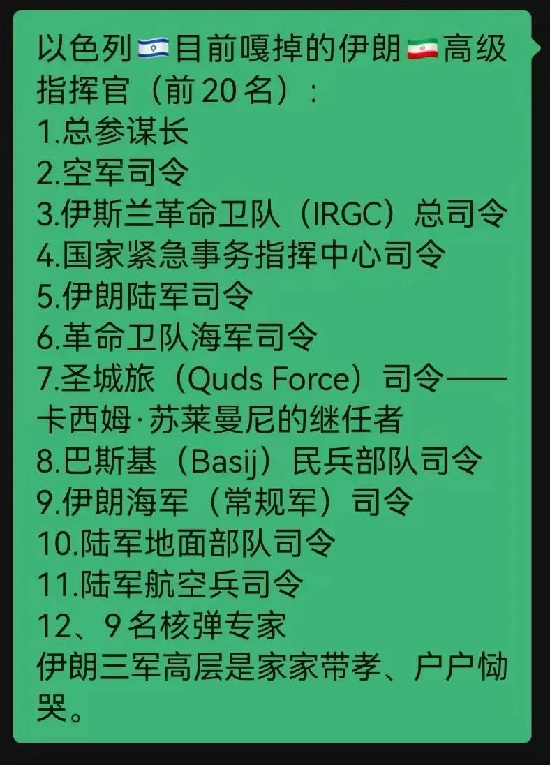 中东小霸王这个称号，真的不是浪得虚名的！就这就轮的伊以冲突交手来看，可以说以