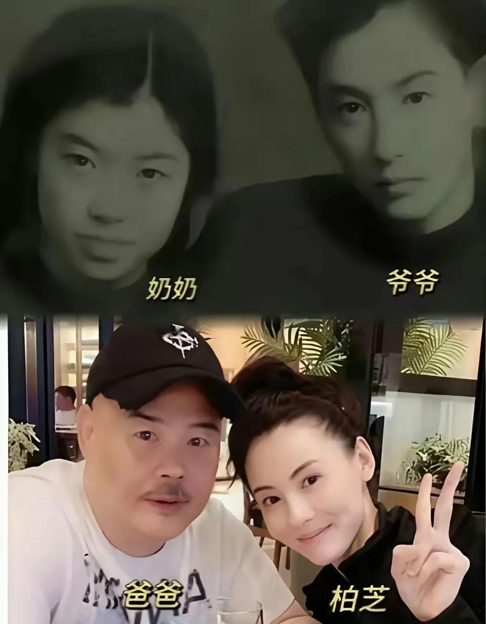 破案了，原来张柏芝长得像爷爷啊，这基因太强大了