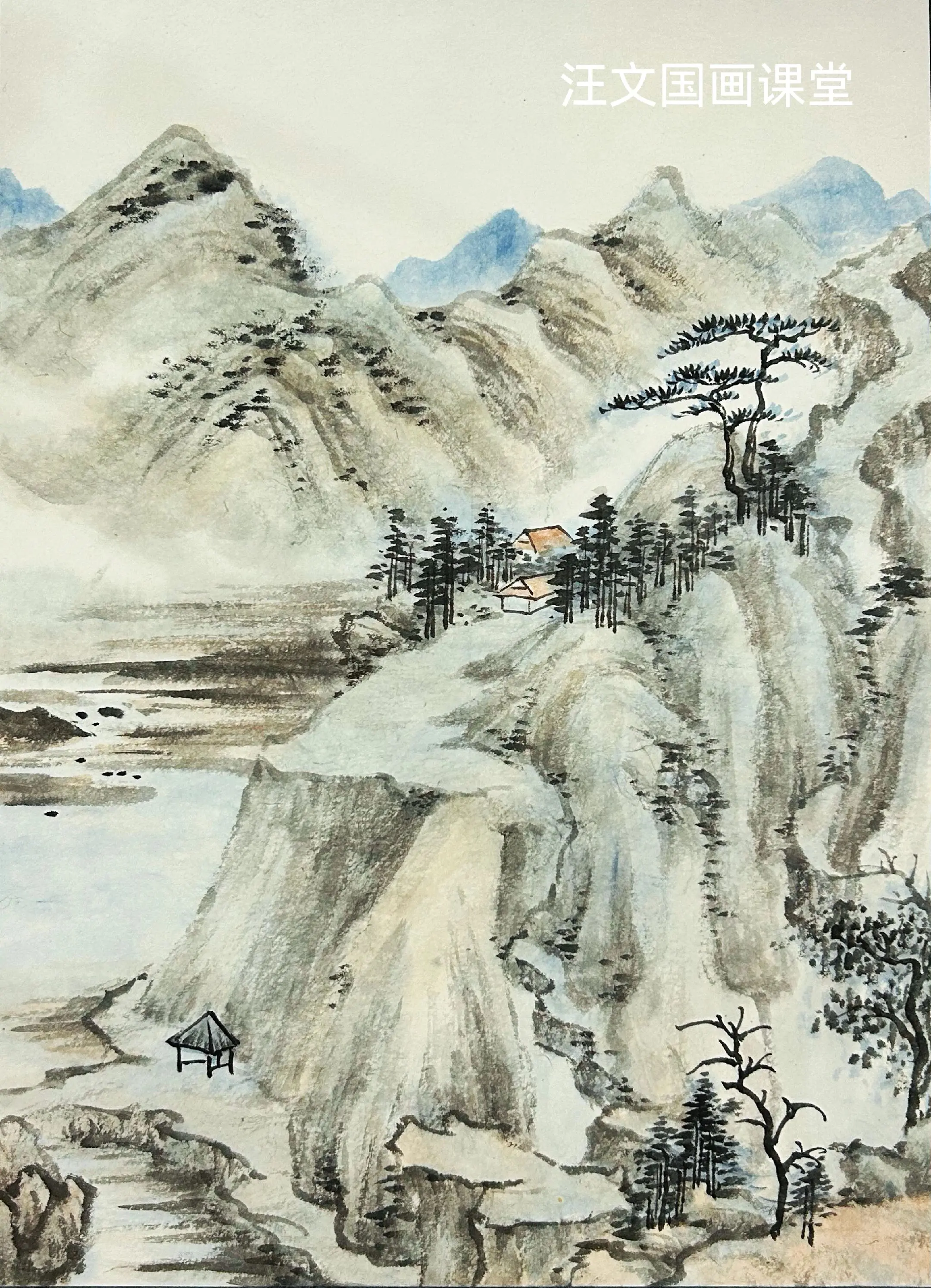 清代山水画之（查士标）关注来直播间。