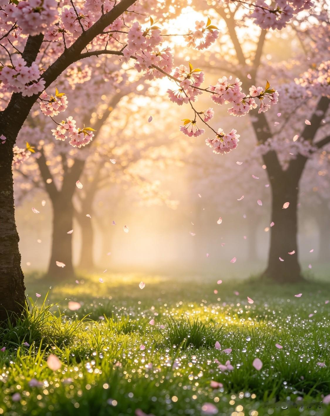 风掠过枝头，温柔卸下了冬日的寒凉，漫山遍野都染上了温柔的春色，人间恰好，春日正好