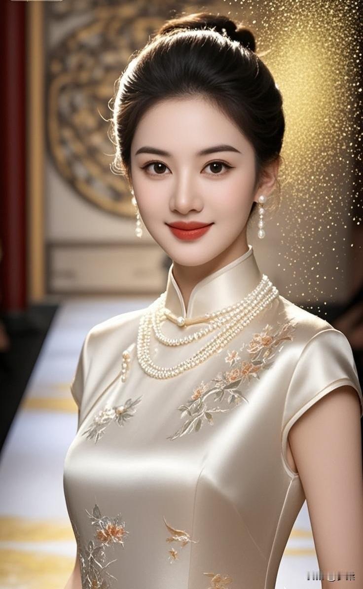 优雅旗袍，温婉如玉，尽显东方韵味旗袍秀东方美人旗袍江南风旗袍照