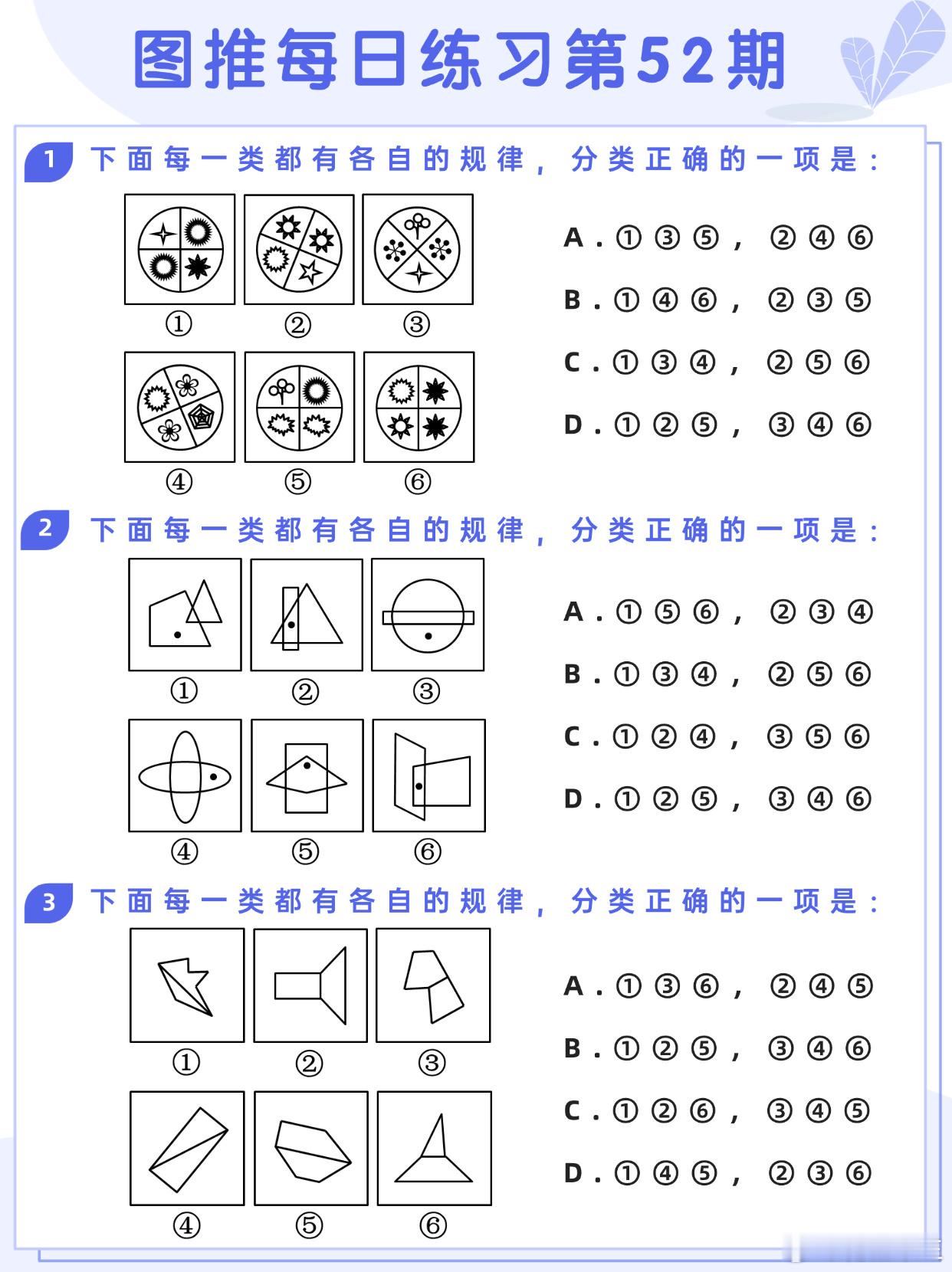 图推类比每日练习第52期图推难度：☆☆类比难度：☆☆开学元气加油站决战公考省考2