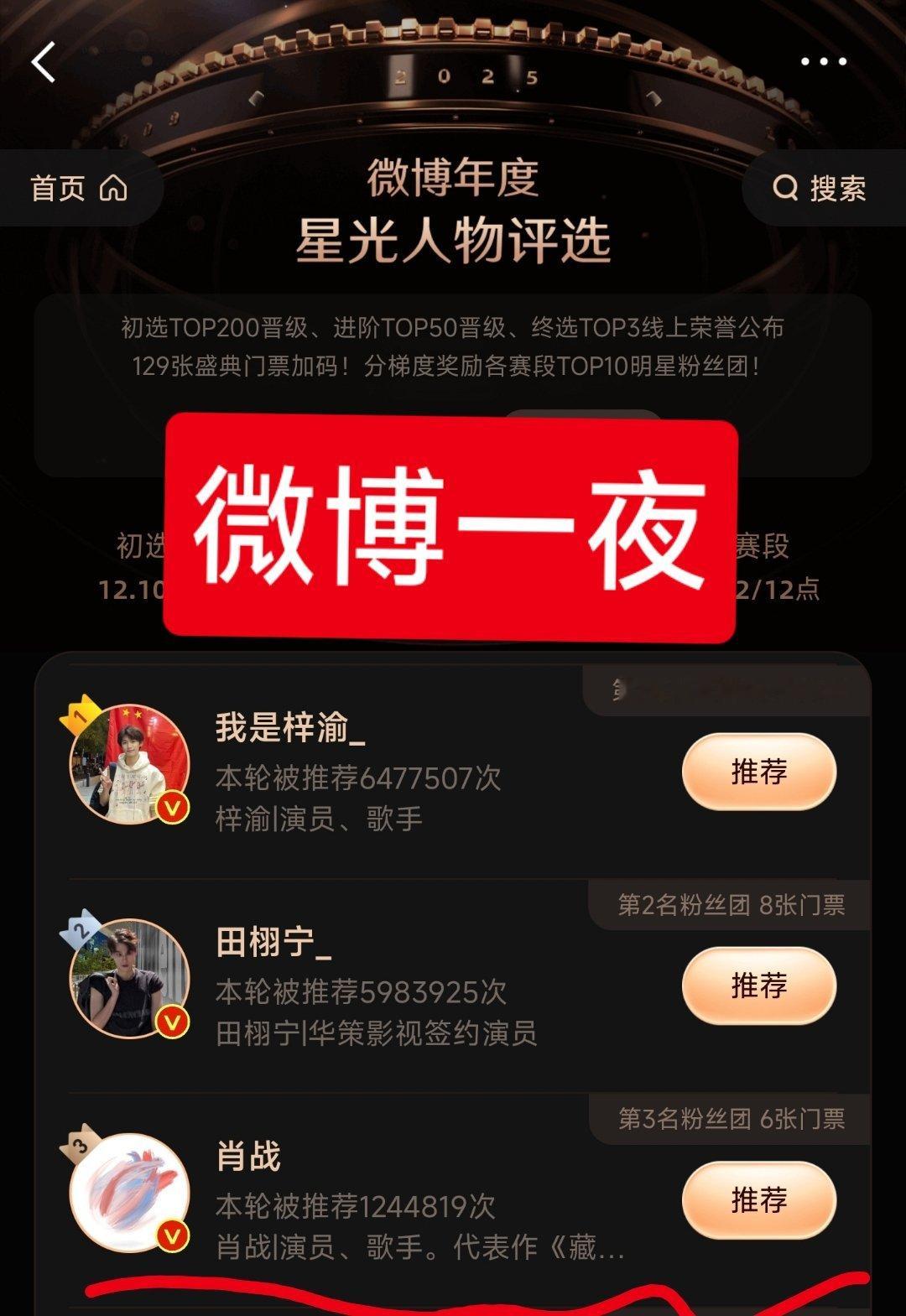 肖战微博之夜投票我坚信，以肖战的洪荒之力一定会夺得微博之夜第一名的，甚至连悬念都