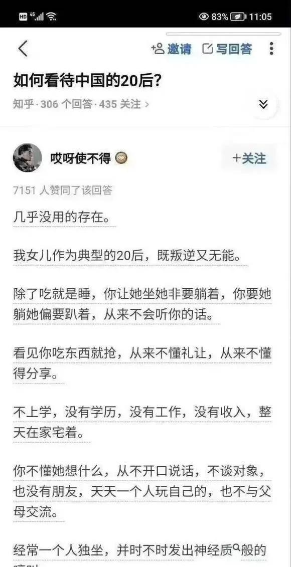 如何看待中国的20后？